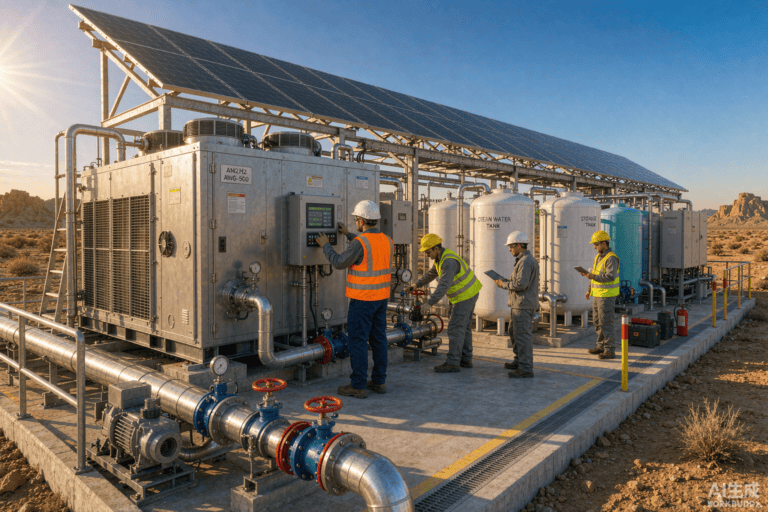 Factory production line assembling atmospheric water generators