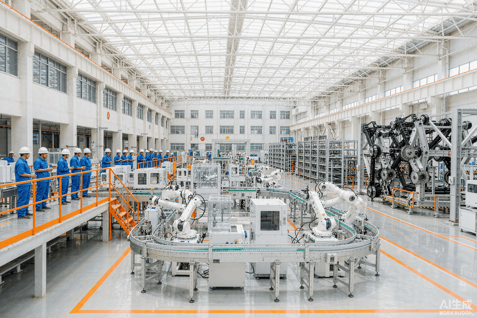 Automated production line assembling water appliances at the ZENIUS 50,000 m2 facility